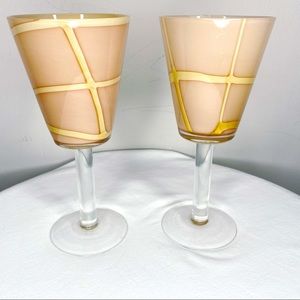 Eclectic wine glasses